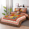 Ethnic Pattern 4Pcs Cotton Printed Bedsheet Set