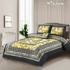 Sun Drop 4Pcs Cotton Printed Bedsheet Set