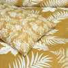 Mustard Tranquil Cotton Printed Bedsheet Set