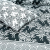 Black Rose Cotton Printed Bedsheet Set