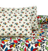 Multi Leaf Cotton Printed Bedsheet Set