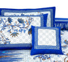 Azure 4Pcs Cotton Printed Bedsheet Set