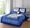 Azure 4Pcs Cotton Printed Bedsheet Set